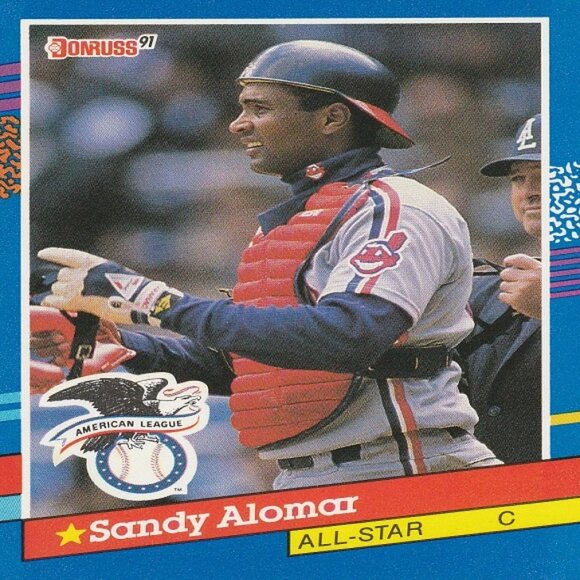 Sandy Alomar MLB Card Collection - 6 Cleveland Indians MLB Cards - Picture 3 of 7
